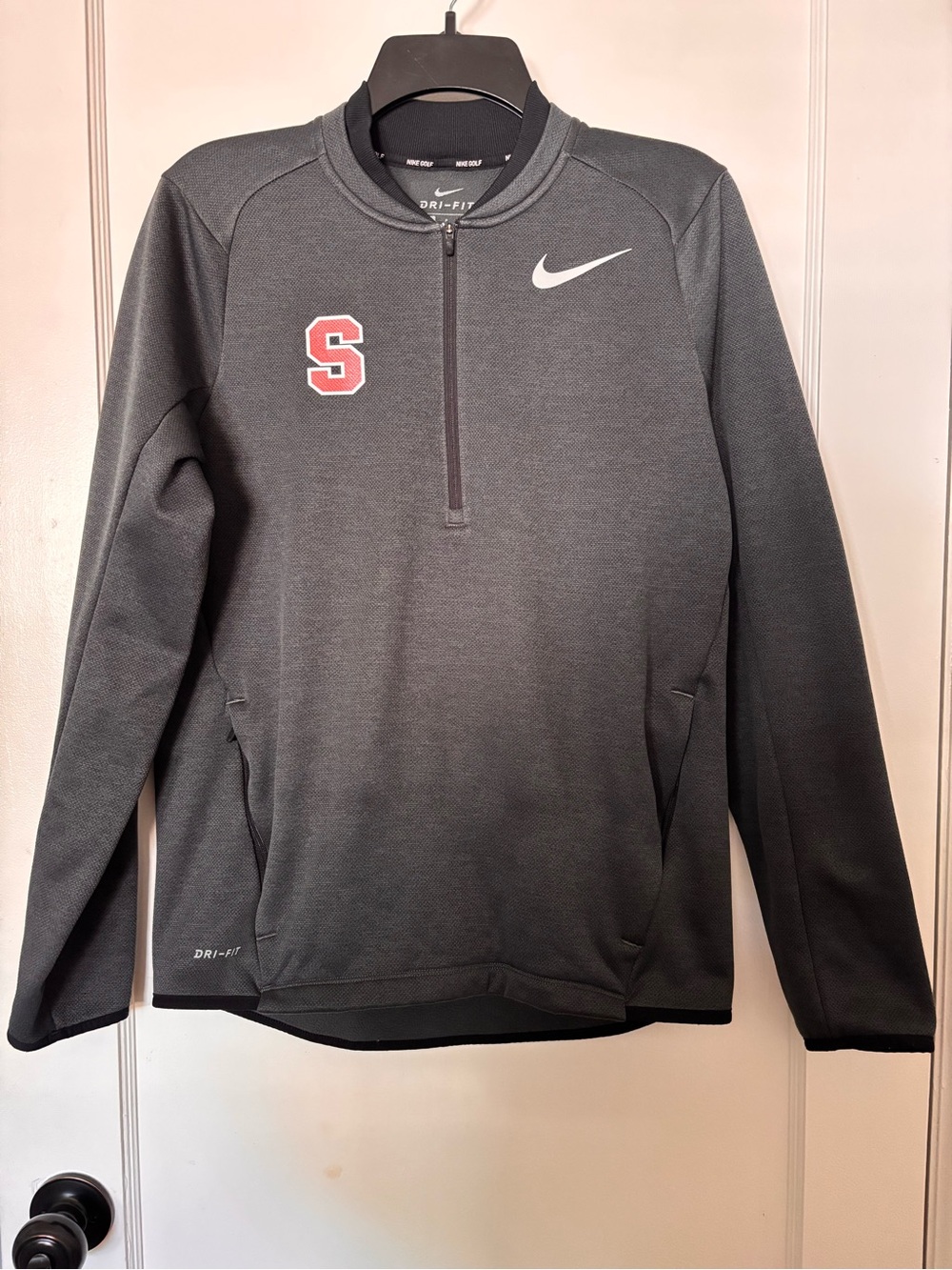 Nike Golf Dri-Fit Half-Zip Pullover with Syracuse SU Logo | Size Small